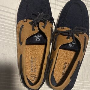 Sperry Dark Blue and Brown Boat Shoes